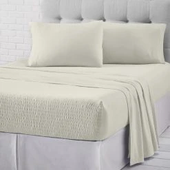 Best deal 🌟 Five Queens Court Royal Fit Jersey Cotton Sheet Set Silver 😍
