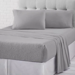 Best deal 🌟 Five Queens Court Royal Fit Jersey Cotton Sheet Set Silver 😍 -Five Queens Court Shop unnamed file 997
